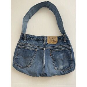 Authentic Levi's 517 Upcycled Denim Hobo Bag Y2K Jean Purse Made In USA
